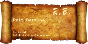 Reit Bettina névjegykártya