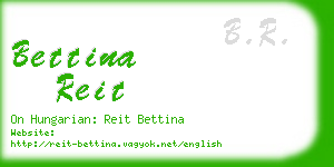 bettina reit business card